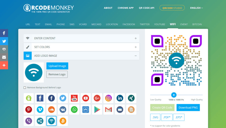 QRCode Monkey:免费 QRCode 二维码产生器 样式颜色随你设计 QRCode Monkey:免费 QRCode 二维码产生器 样式颜色随你设计
