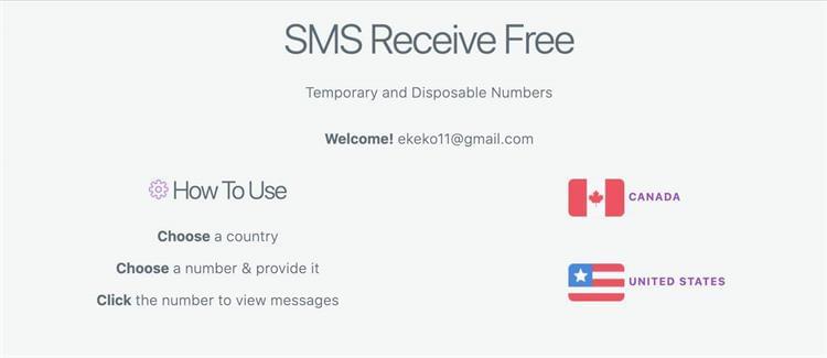 SMS Receive Free 国外免费接码平台