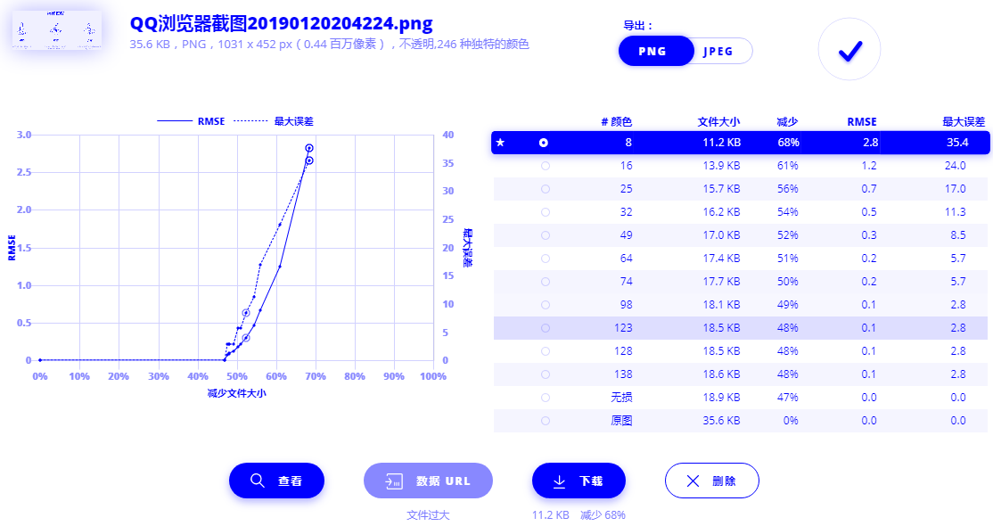 Recompressor - 智能选择压缩比例的免费线上图片压缩工具