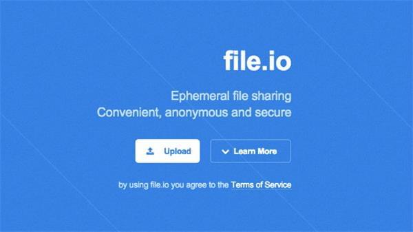 File.io - 免费在线匿名文件分享空间