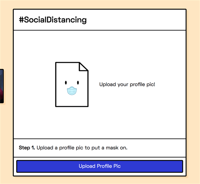 Social Distancing Work：在线给照片添加口罩小应用