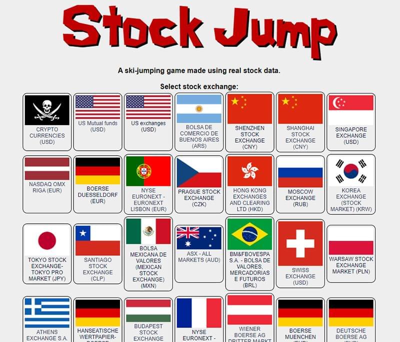 Stock Jump：股票走势跳远小游戏