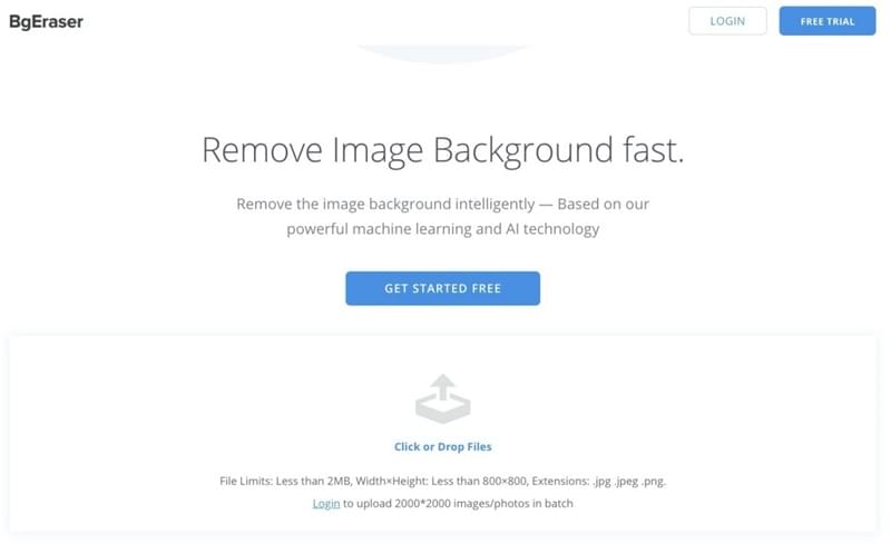 BgEraser ：免费在线网页一键抠图