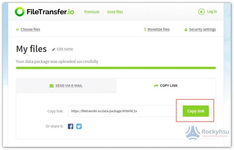 Filetransfer.io：操作超简单 免注册 提供最大 6GB、无文件数量限制的免费文件分享空间