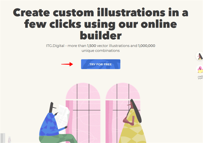 ITG.digital：设计插图不求人，超过 1500 个矢量图和 100 万个独特插图组合任你挑选